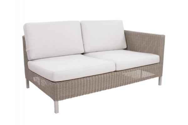 Cane-line Connect 2-personers modulsofa i taupe med hynder