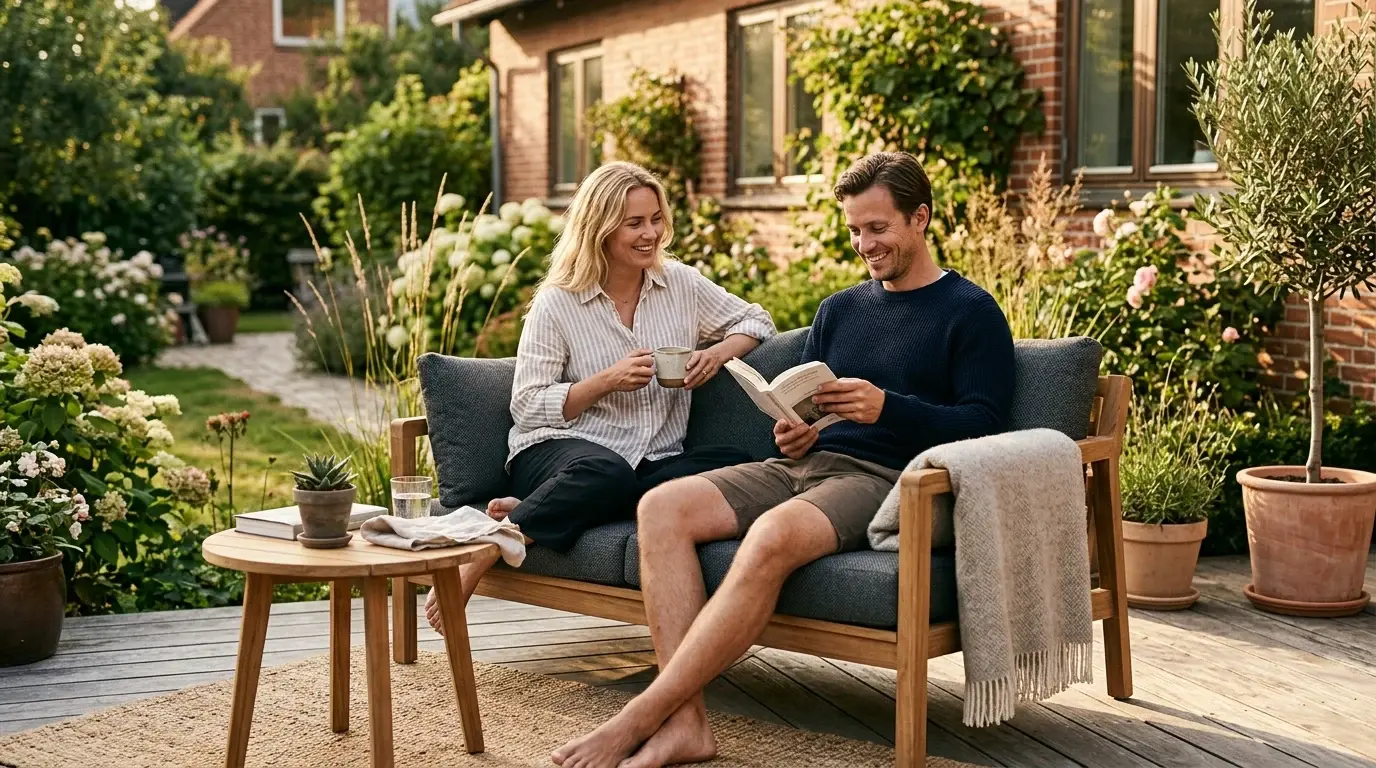 Havesofa til 2 personer: de bedste kompakte modeller
